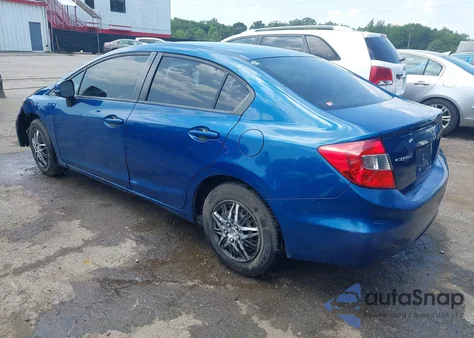 2012 Honda Civic Lx from USA, damaged, VIN 19XFB2E5XCE035709